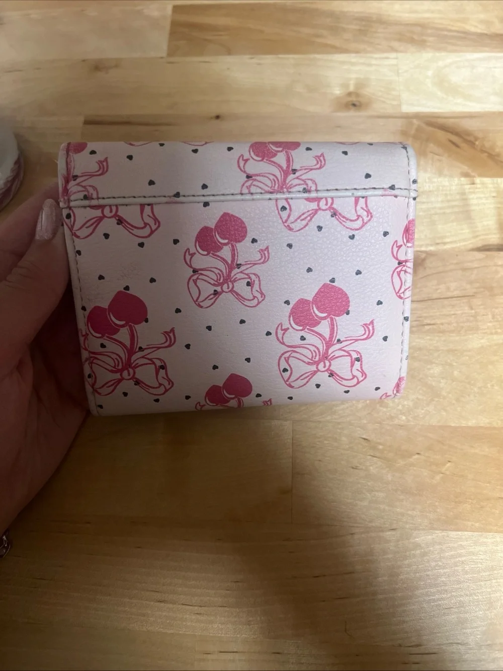 Betsey Johnson Pink Cherry Heart  Wallet
